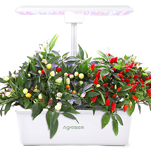 Agrestem Hydroponics Growing System 12 Pods, Indoor Garden Up To 23", Indoor Growing System With 100 36W Led Grow Light Of 5 Colors, Tweezers, Automatic Timer And Led Full Spectrum #TOP23
