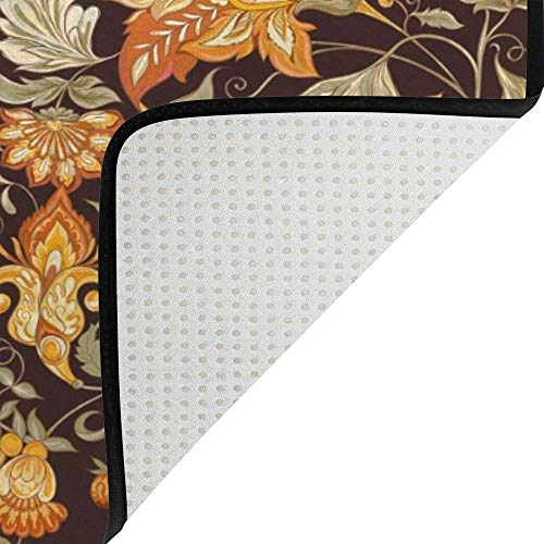 Tapis de sol pour cuisine et salon lavable au style rétro unique - 5