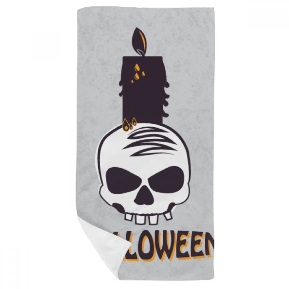 Serviette de bain sorcière Halloween débarbouillette douce multicolor