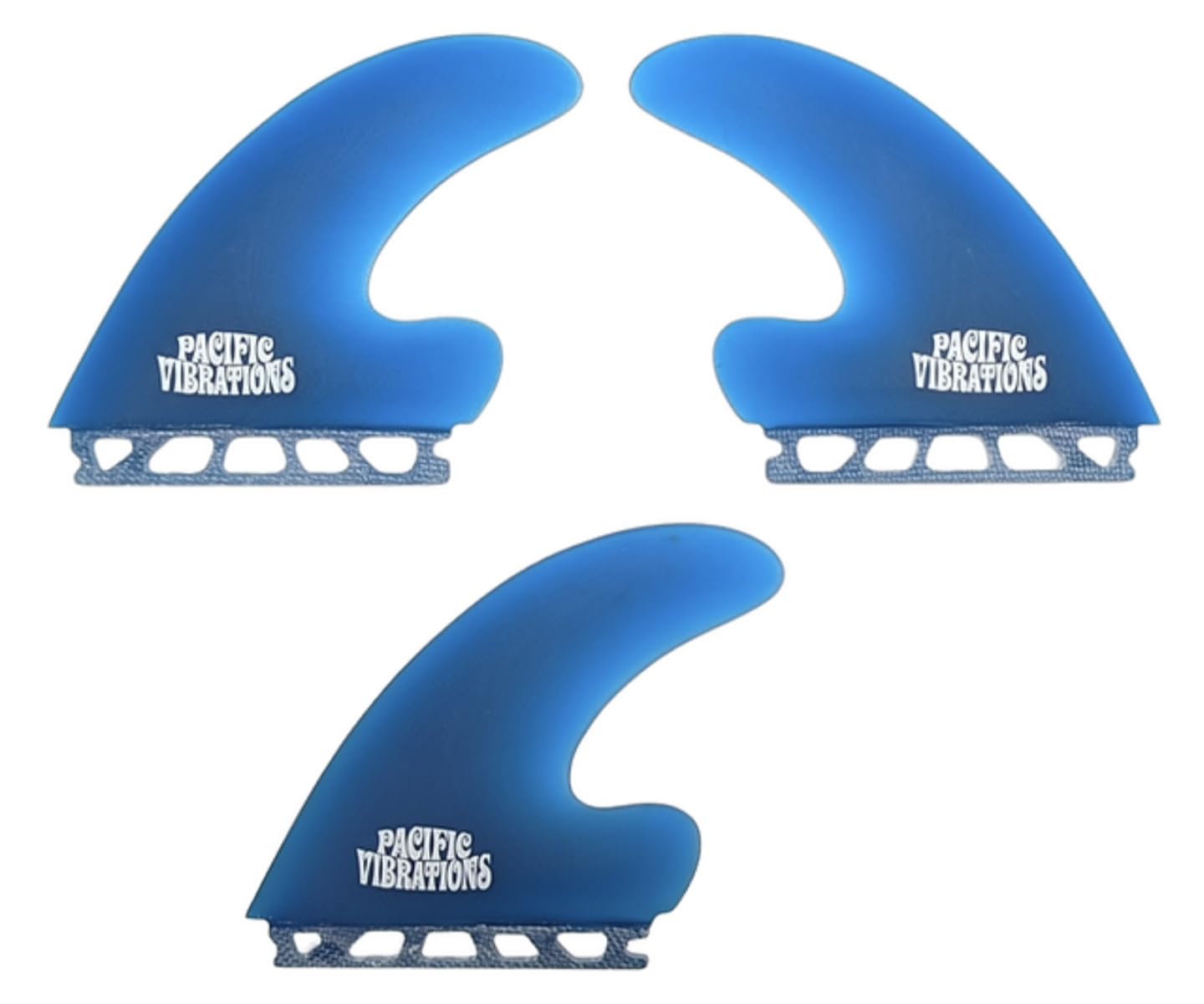 PACIFIC VIBRATIONS J Drive Surfboard fins 3 fin Set Thruster tri fin fits Futures Base