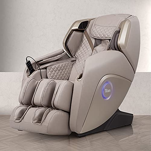 Titan Osaki 3D Elite 3D Massage Intelligent Voice Control Full Body Reclining Zero Gravity Heated Massage Chair With Specialized Foot Roller And Calf Roller (Taupe) #TOP11