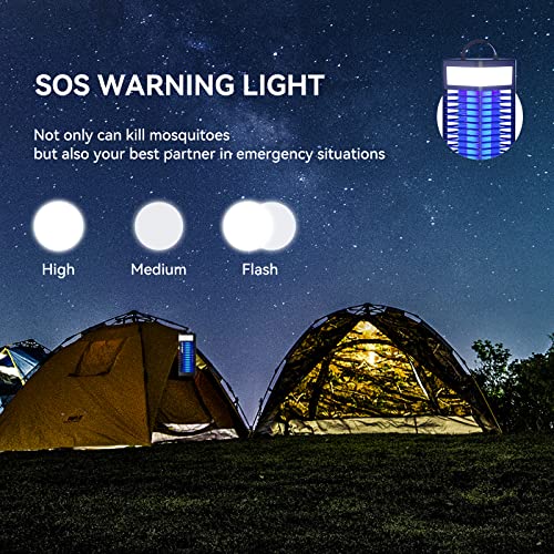 Bug Zapper,Bug Zapper Indoor, Bug Zapper Outdoor,Mosquito Zapper,Mosquito Trap, Fly Zapper, Cordless Bug Zapper,Mosquito Killer For Home Garden And Patio Use （Black） #TOP5