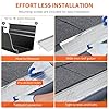 LALFPET Heavy Duty Aluminum Gutter Guard – 6 Inch x 52ft Mesh Leaf Filter Cover – DIY Weather-Resistant Gutter Protection – Easy Install, Fits Any Gutter, 13PCS, Scissors & Gloves Included –