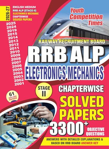 Image of YCT RRB ALP Electronics Mechanics | Stage II Chapterwise Solved Papers, 3300+ Objective Questions, English Medium