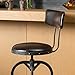 Christopher Knight Home Vlippu Leather Barstool with Backrest, Brown