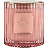 Darsee & David's, Cashmere Petals Ribbed Jar Candle, 10 Ounces