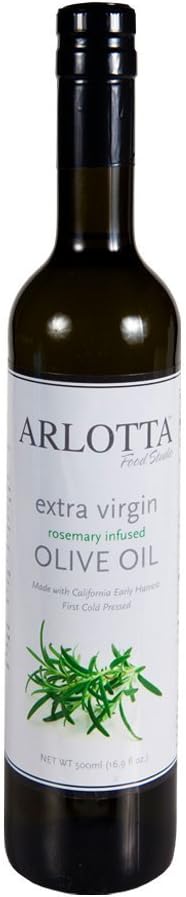 Arlotta Rosemary Infused Olive Oil California Organic Gourmet 16.9 oz