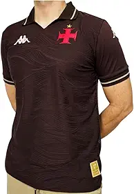 Camisa do vasco Unif III marron detalhes bege-masculina