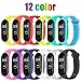 Produktbild STN Geeignet für Xiaomi Mi Band 4 Armband, Silikon Ersatzbänder für Xiaomi Mi Band 4 Smart Armband NFC Farbdisplay Strap (12PCS)
