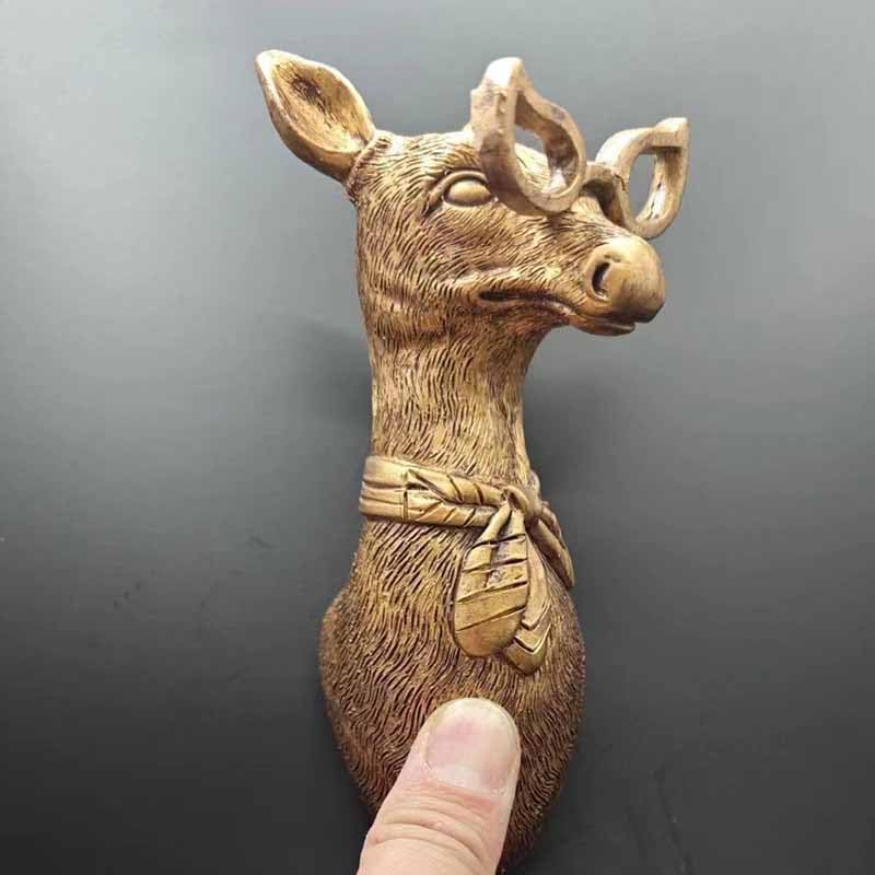 Hinterglasbild Heiliger Constantin – Handbemalt Mit Blattgold – Holzrahmen Braun Gebeizt – 12,5x16 Cm