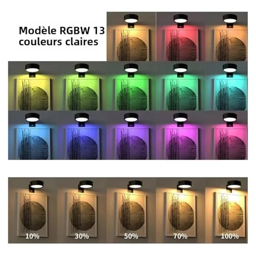 Foco magnético regulable LED para iluminar arte oscuro sin cables 3
