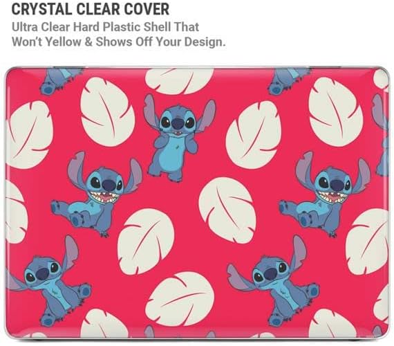 Skinit Laptop Case Plus Skin Compatible with MacBook Air 15in (2023) - Officially Licensed Disney Lilo and Stitch Character Pattern Design