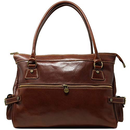 Floto Monticello Handbag, Vecchio Brown, One Size #TOP30
