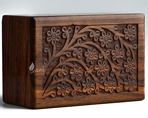 Intaj Handmade Tree Of Life Urns For Human Ashes, Adult Large Cremation Urns, Funeral Urns Engraved, Burial Urns - 185 Lbs (Xl (11X7.5X6) 340 Cu/In, Tree Of Life) #TOP3