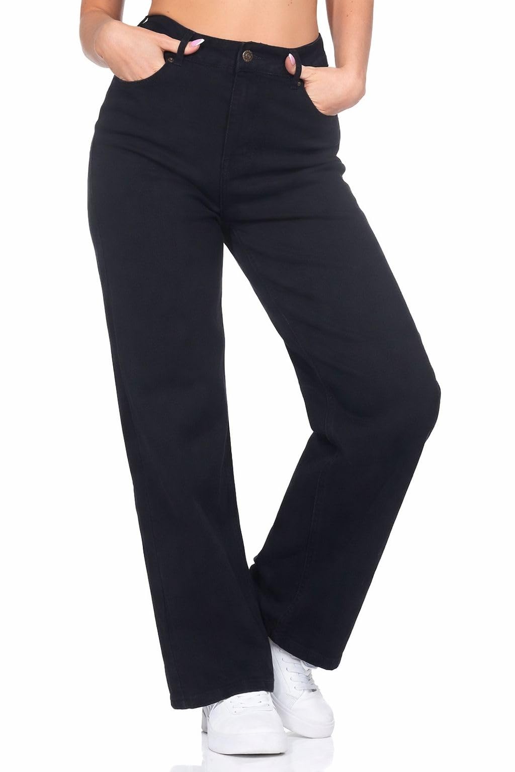 Hailys LG HW C JN KA44DDY Frauen Jeans blau Basics, Casual Wear, Streetwear