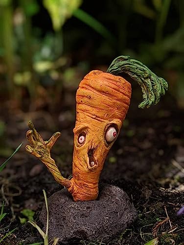 Halloween Vegetable Zombie Statue,Realistic Carrot Potato Zombie Garden Sculpture,Halloween Garden...