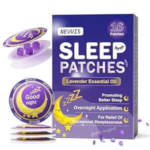 Upgraded Sleep Patches, Lavender Essential Oil Sleep Patches for Adults Extra Strength, 100% Natural Plant Ingredients of Sleep Patch for Men and Women, Easy to Use & Last All Night