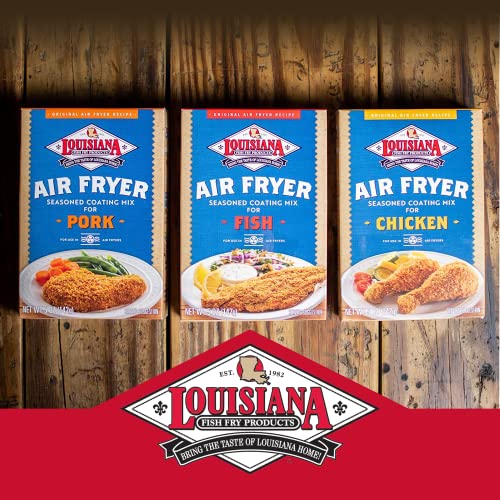 Louisiana Fish Fry Products Air Fry Variety Pack - Chicken, Fish & Pork - 5 Oz (Pack Of 6) #TOP2