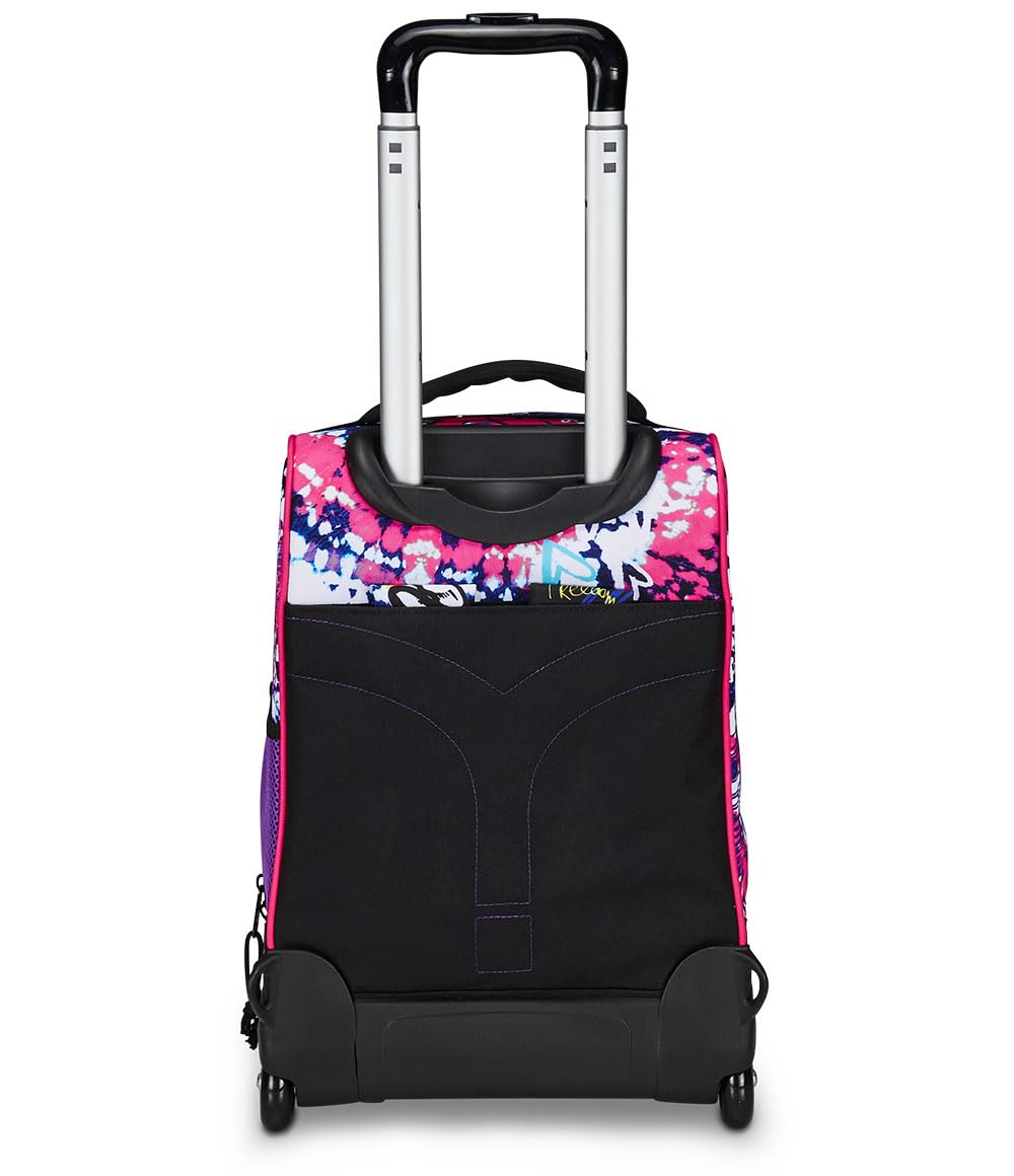 Mitama Trolley DR Junior Scuola Hey Dye,Con Mega Scomparto e Doppia Maniglia, Rosa e Nero, Scuola Elementare e Tempo Libero, Bambina Ragazza
