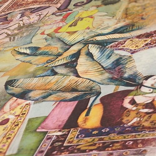 A.S. CréAtion Carta Da Parati In Tessuto Non Tessuto, Orientale, Verde, Marrone, Vintage, Per Soggiorno, Ufficio, 381734, 10,05 X 0,53 M, Made In Germany - 2