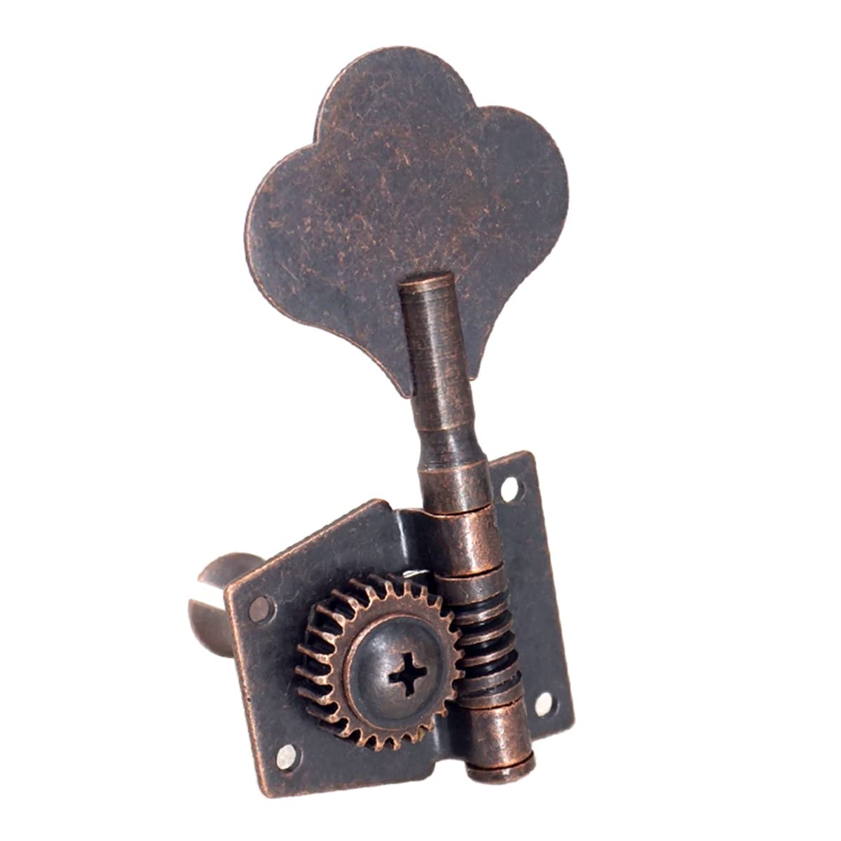 Wanjorlay Guitar Vintage Open Guitar Tuning Key Pegs Machine Heads Tuner 4R for 4 Strings Red Bronze - Image 4