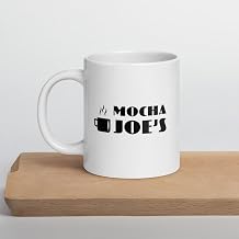 Latte Larry Mocha Joe Mocha Joe’s White glossy mug