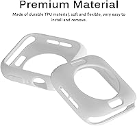 Vista 2 de Miimall Funda compatible con Apple Watch de 1.77 pulgadas, funda delgada de poliuretano termoplástico antiarañazos, funda protectora para Apple