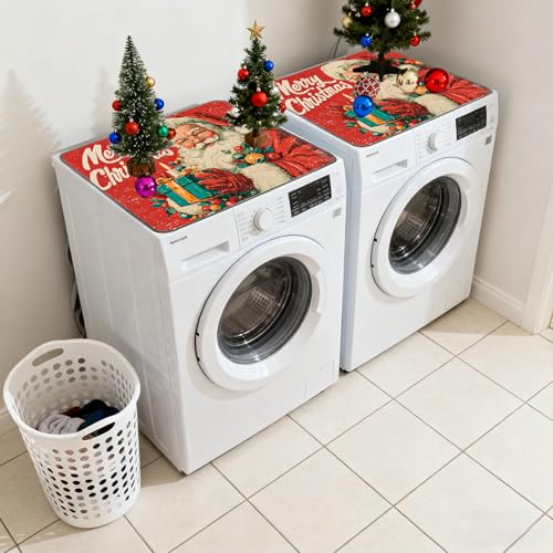 Image of Nuxovilar Non-slip Washer & Dryer Protector, 23.62 inchx19.68 inch Dust-proof Washing Machine Mat, Diatom Mud Polyester Dryer Top Pad for Laundry Room (Yhd11084, 1Pcs)