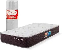 Colchão Solteiro a Vácuo Dupla Face Molas Ensacadas 88x188x25cm BF Colchões