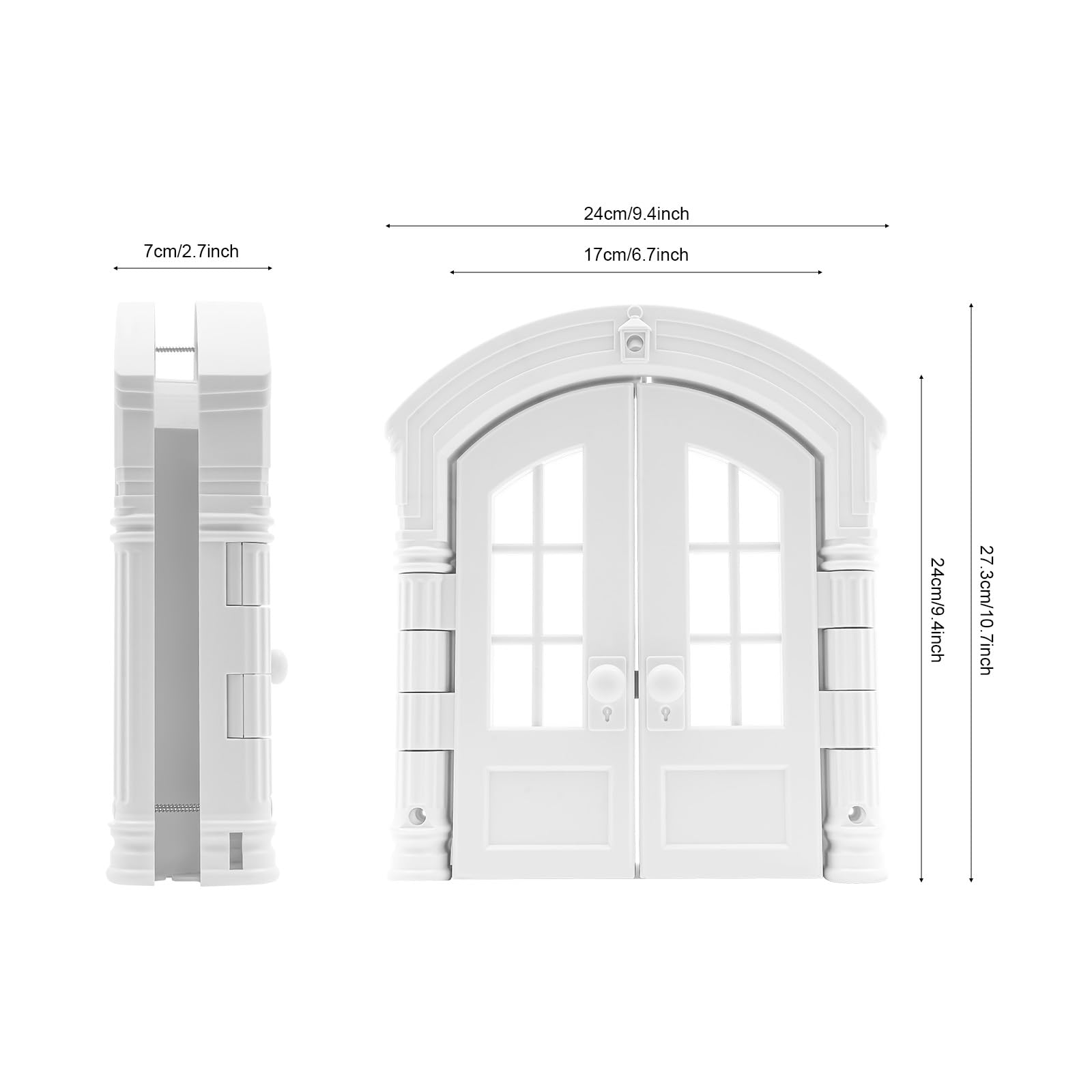 Porta per gatti, porta interna a doppia porta, per animali domestici | ABS lucidato, doppia porta a 180°, 17 x 24 cm, fino a 10 kg, con finestra, chiusura di sicurezza