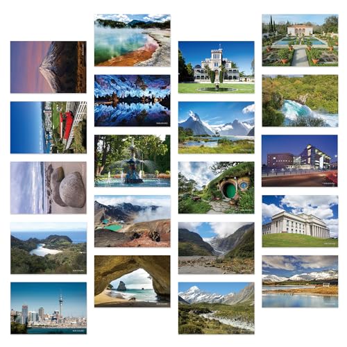 Dear Mapper Vintage New Zealand Landscape Postcards Pack 20pc/Set