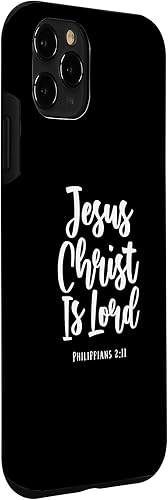 Miniatura 24 de Funda con versículo bíblico para iPhone 11 Jesús is Lord Filipenses 2:11