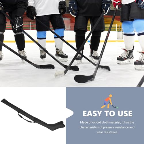 Funda para palos de hockey compacta ideal para ir al entrenamiento en bicicleta 4