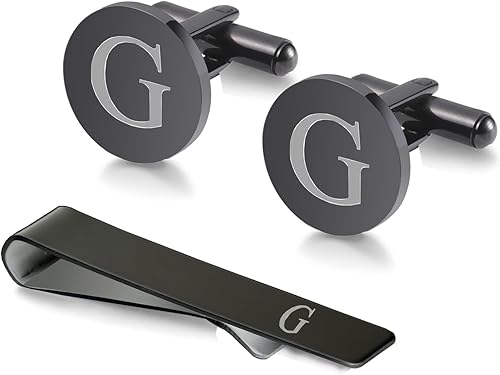 Juego de gemelos y clip de corbata para hombre, de acero inoxidable, gemelos y barra de corbata, regalo para padre, marido, hijo, novio