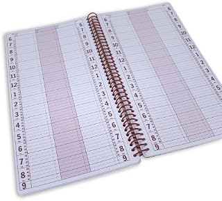 Portage Business Appointment Book and Daily Planner  Undated Appointment Book 2023, Hourly Planner in 15 Minute Intervals, Durable With Extra Thick Cover, Spiral Bound With Rounded Pages  17 x 35 cm, 2 Column, 200 Pages (100 Sheets)