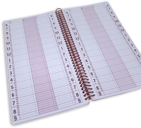 Portage Business Appointment Book and Daily Planner  Undated Appointment Book 2023, Hourly Planner in 15 Minute Intervals, Durable With Extra Thick Cover, Spiral Bound With Rounded Pages  17 x 35 cm, 2 Column, 200 Pages (100 Sheets)