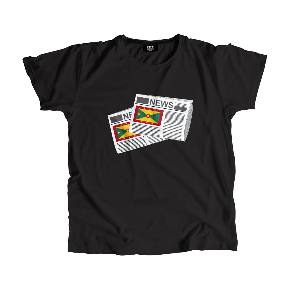 T-shirt Grenada Newspapers cadeau original pour passionnés d'histoire