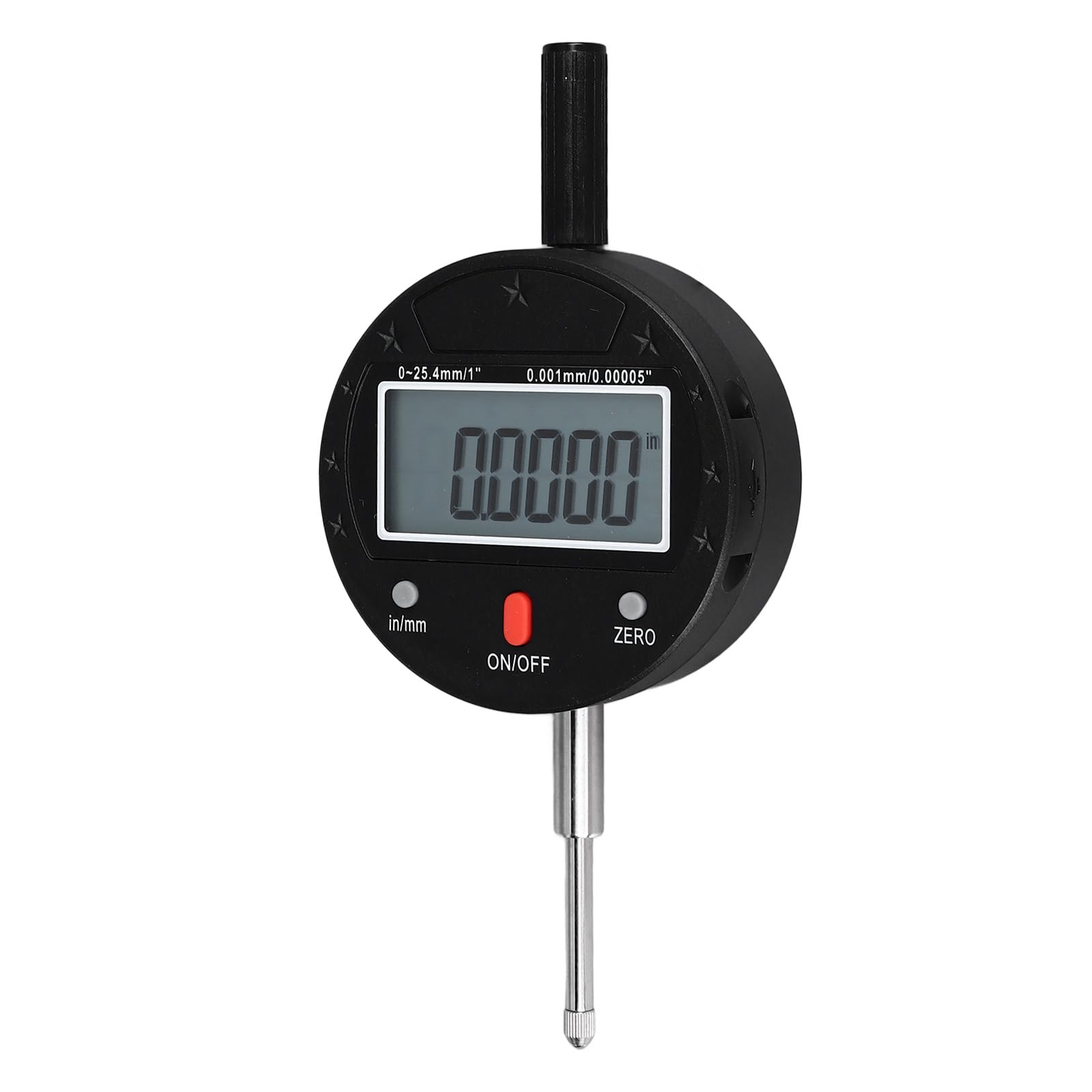 Dial digital Indir 3V 0 rango de 25,4 mm, dial electrónico Indir con resolución de 0,001 mm, sonda IP54 Indir para