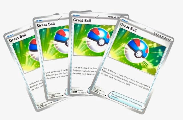 Great Ball 183/193 - Paldea Evolved - Pokemon Trainer Card Set - Playset