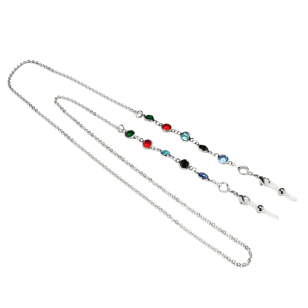 Yardenfun 1pc Eyewear Retainer Beaded Eyeglass Chain Vintage Sunglasses Safety Harness Lanyard Metallic Glasses Eyeglass Chain Holder Eyeglasses Chain Anti-slip Chain Highlighter Tapes