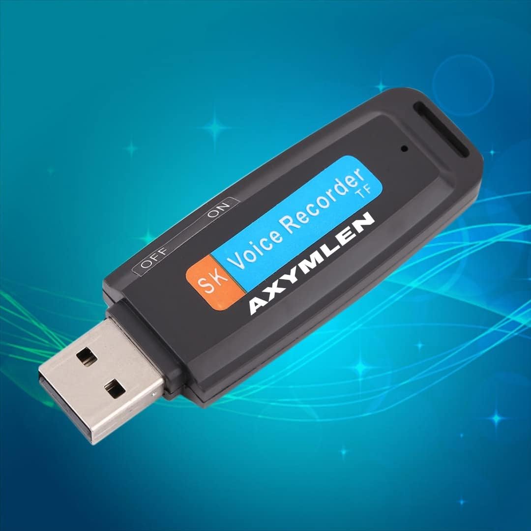 AXYMLEN Voice Recorder 32GB Supportable USB Pen Disk Flash Drive Digital Audio Voice Recorder(not Include Memory Card) - (Updated Model 2022