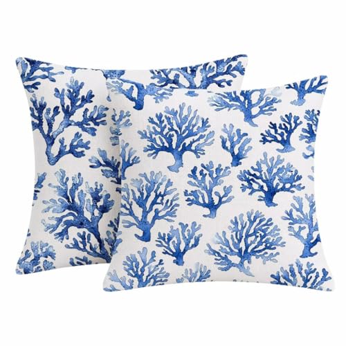 Housse coussin exterieur impermeable blanc 60x60 taie oreiller de jardin