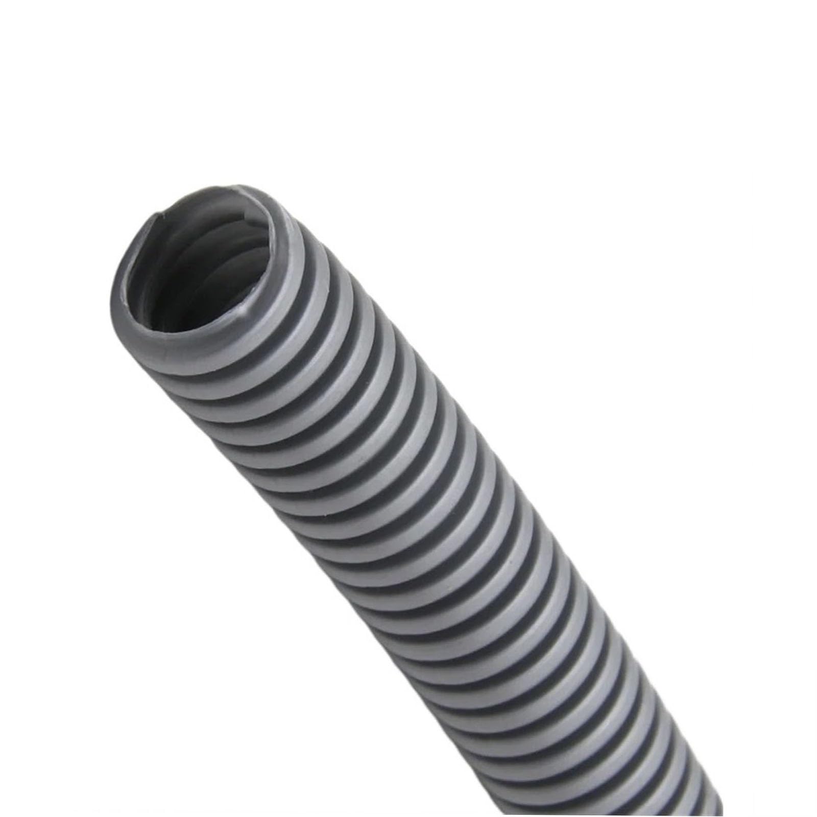 YDHSIKK Corrugated Wire Tube, PP Corrugated Conduit Tube 10 meters Multicolor AD 11.6-34.5mm(Grijs,AD 34.5 x ID 29mm)