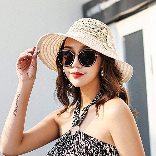 Bonnet pliable blanc femme pour éviter les coups de soleil en été
