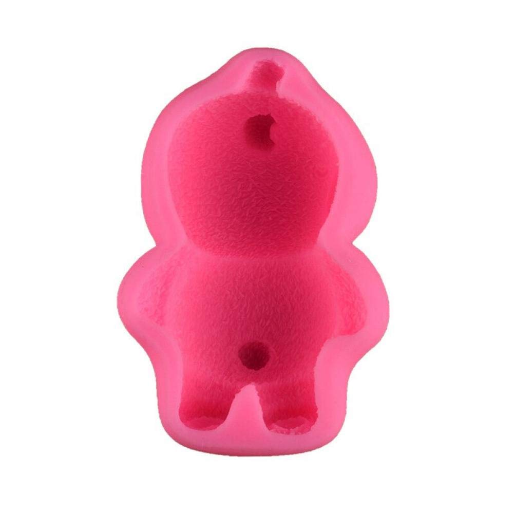 Moule À Fondant en Forme d'ours Couché 3D en Silicone pour Chocolat, Ours en Peluche Mignon, Moule De Décoration pour, Desserts, Gâteaux, Cupcakes, Jello, Glaçons, Savon, Argile Polymère,