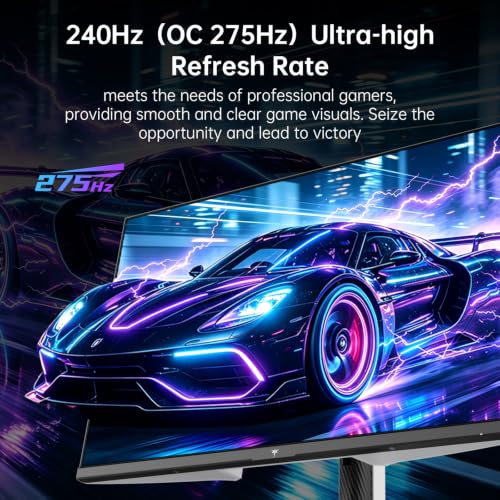Image of KTC 27 Inch 240Hz Gaming Monitor, QHD 1440P 275Hz White Monitor, H27E6S