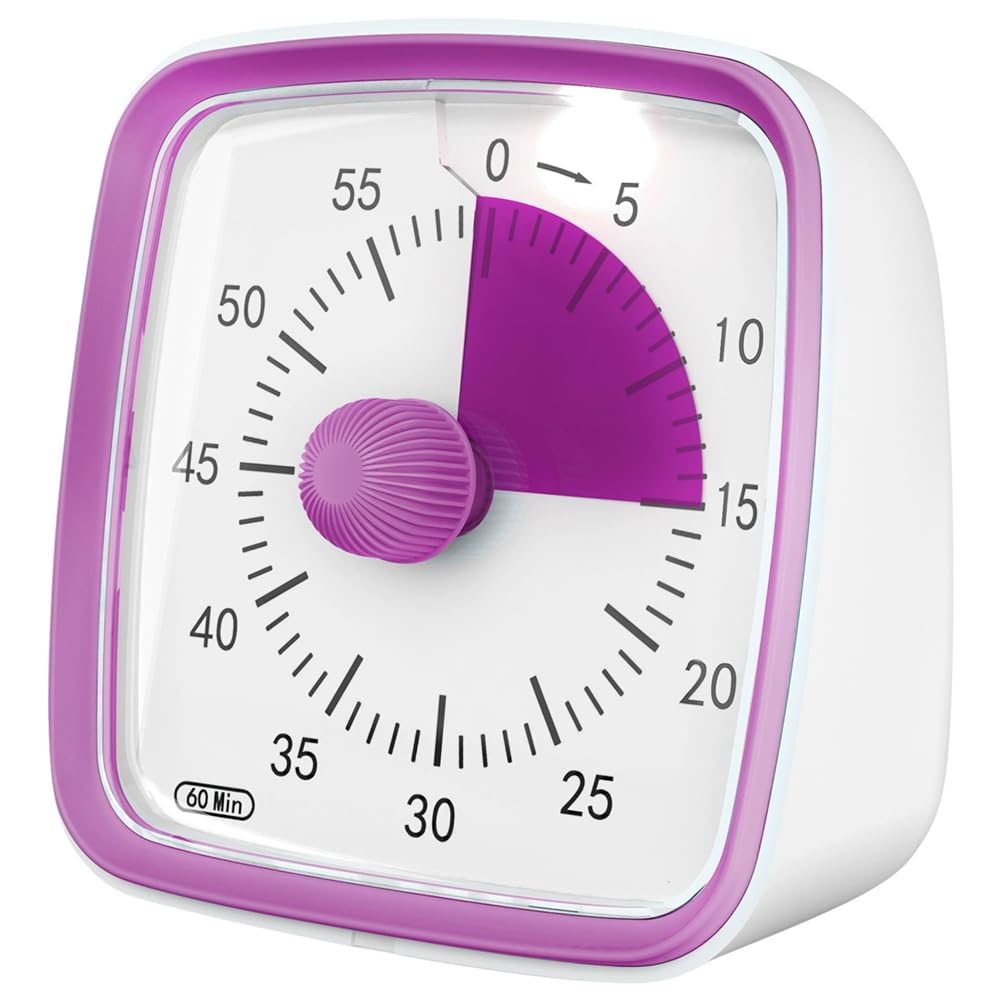 Hndhbfgrt Digital Kitchen Timer with Visual Countdown, Count Up, Loud Alarms for Enhanced Cooking and Baking D