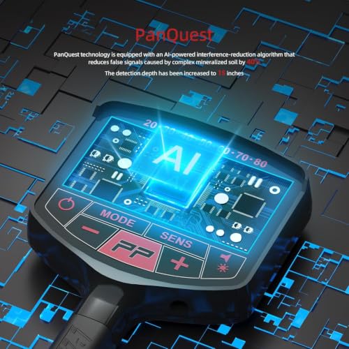 PANCKY High Accuracy Metal Detector for Adults – Collapsible, Lightweight & IP68 Waterproof Search Coil with 10.55” Large Coil, 5 Modes & Backlit LCD, Gold & Relic Detector Kit — view 6