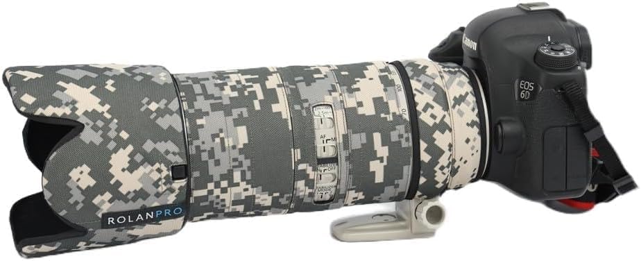 Rolanpro Camouflage Lens Cover for Canon EF 70-200mm F2.8 L IS III USM Raincover Lens Protective Sleeve Case-#3 Jungle camo Waterproof