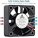 GDSTIME 5015 50mm x 50mm x 15mm 12V Dc Brushless Cooling Fan (2Pack)
